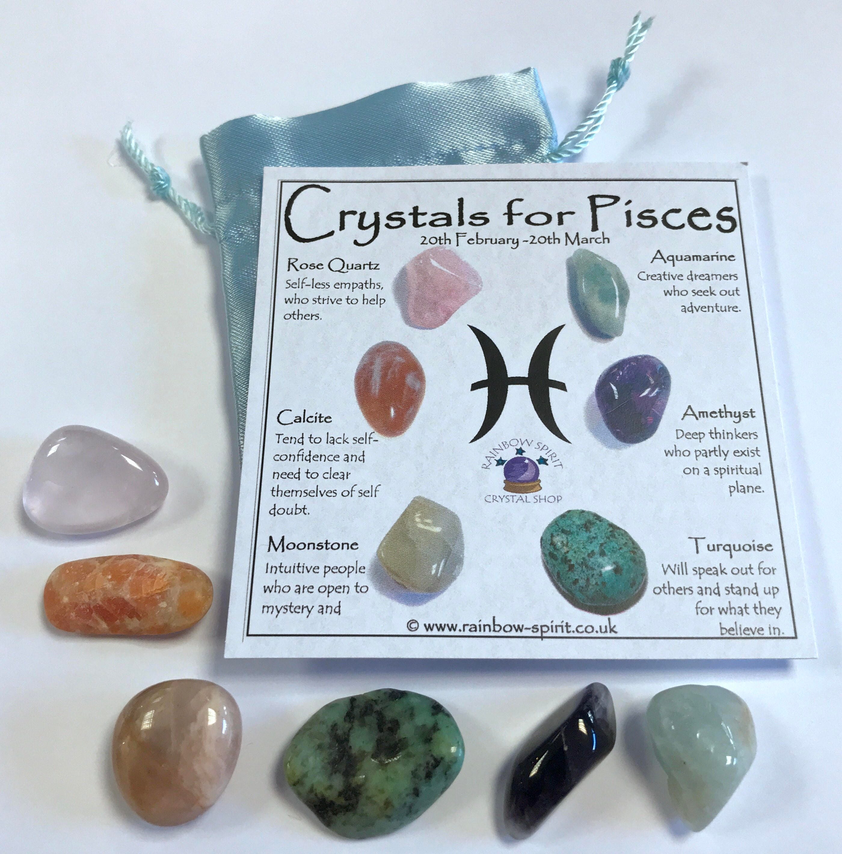Pisces Birthstones Crystal Set