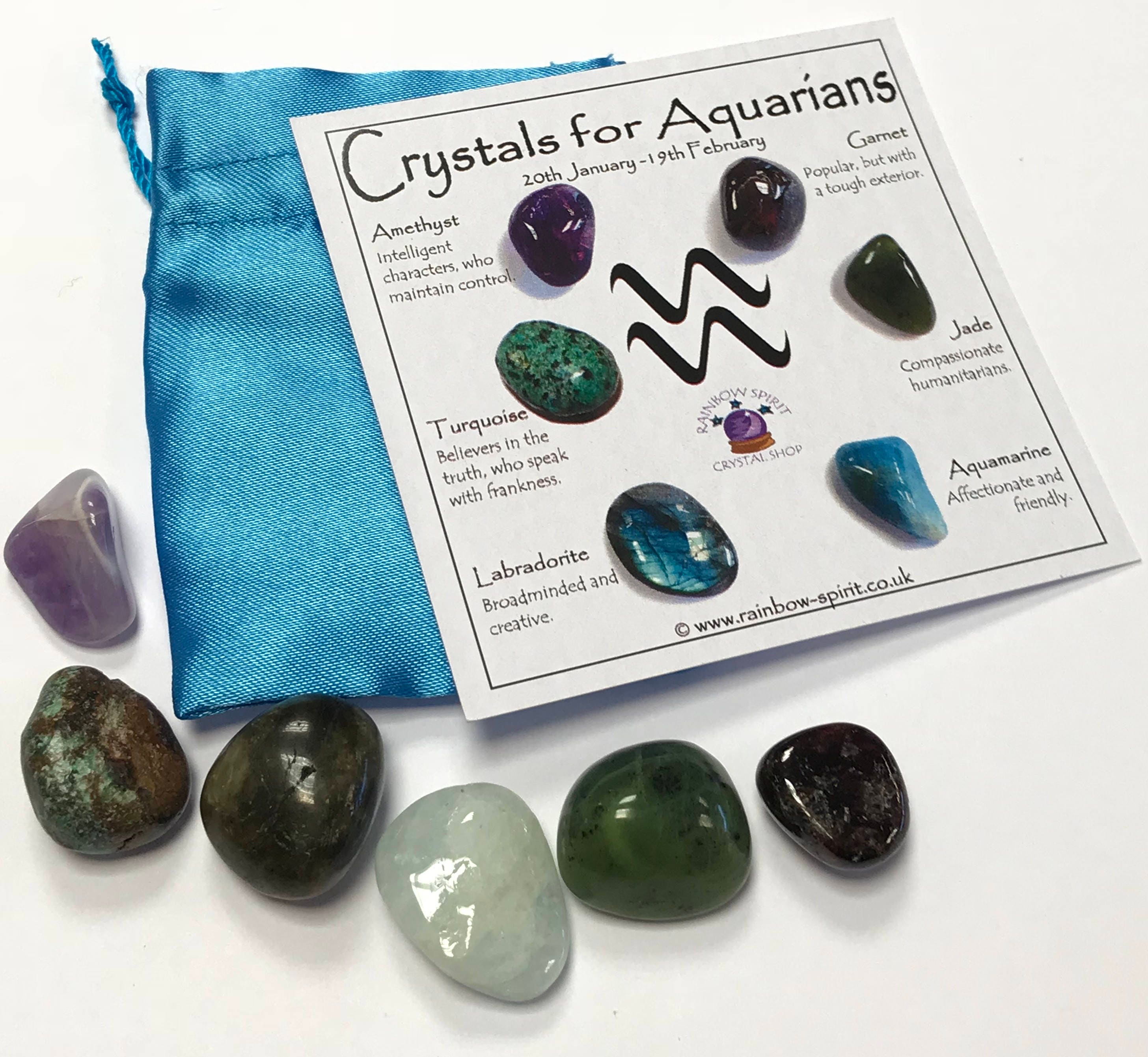 Aquarius Birthstones Crystal Set