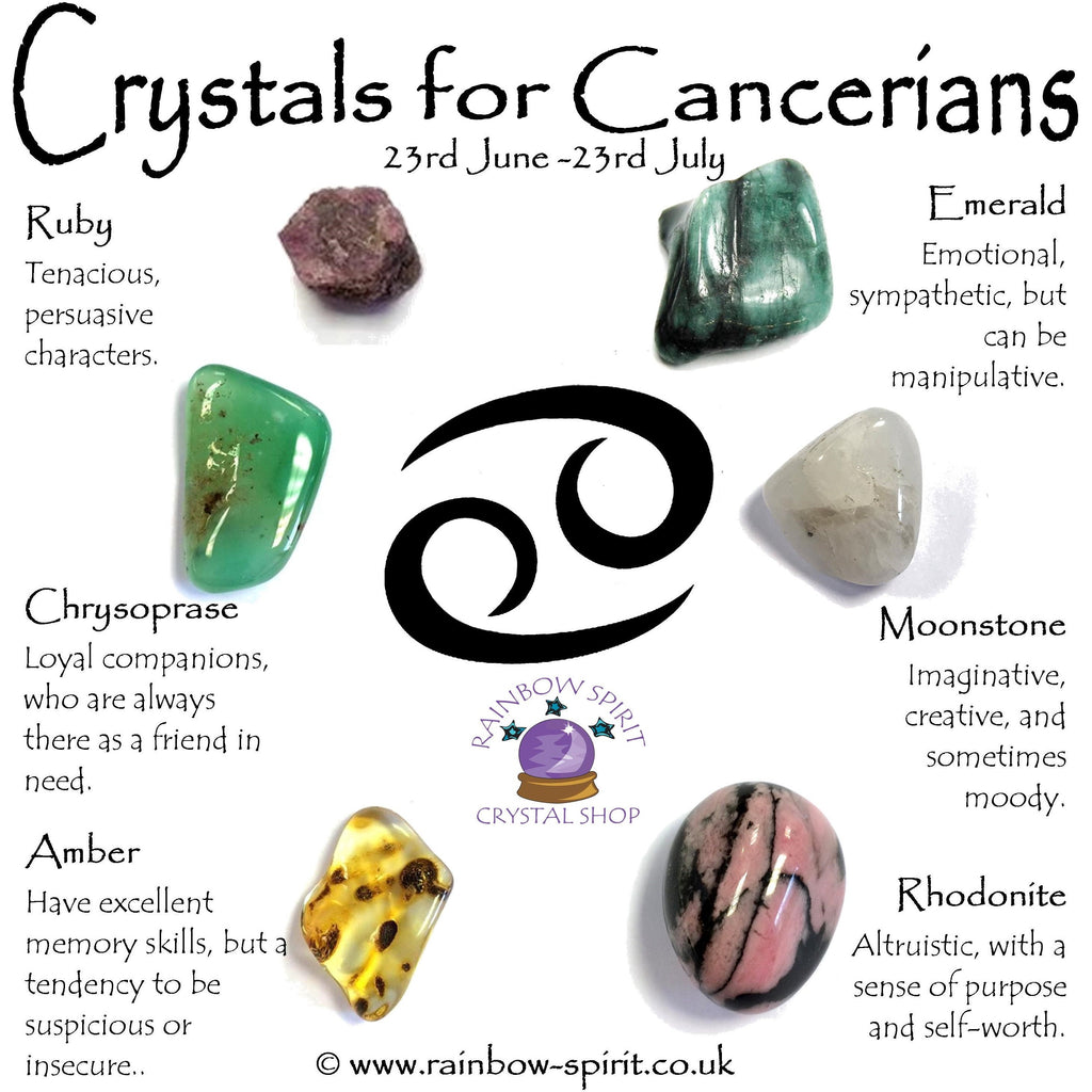Cancer Birthstones Crystal Set