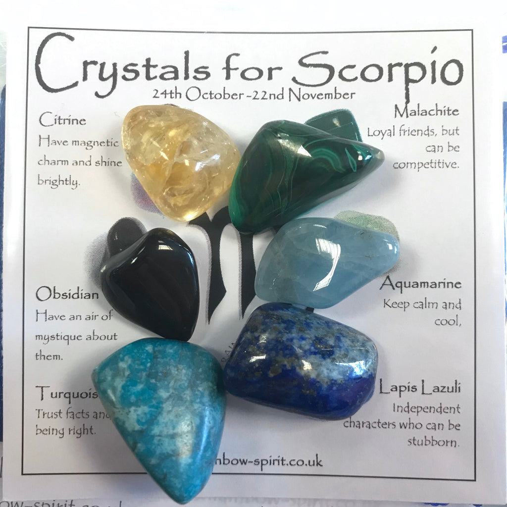 Scorpio Birthstones Crystal Set