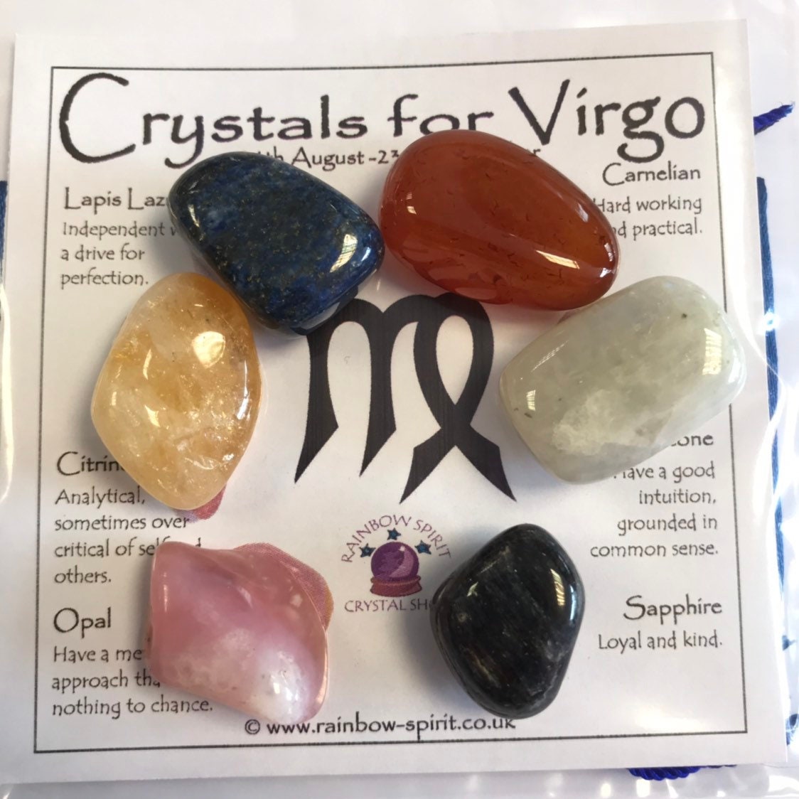 Virgo Birthstones Crystal Set
