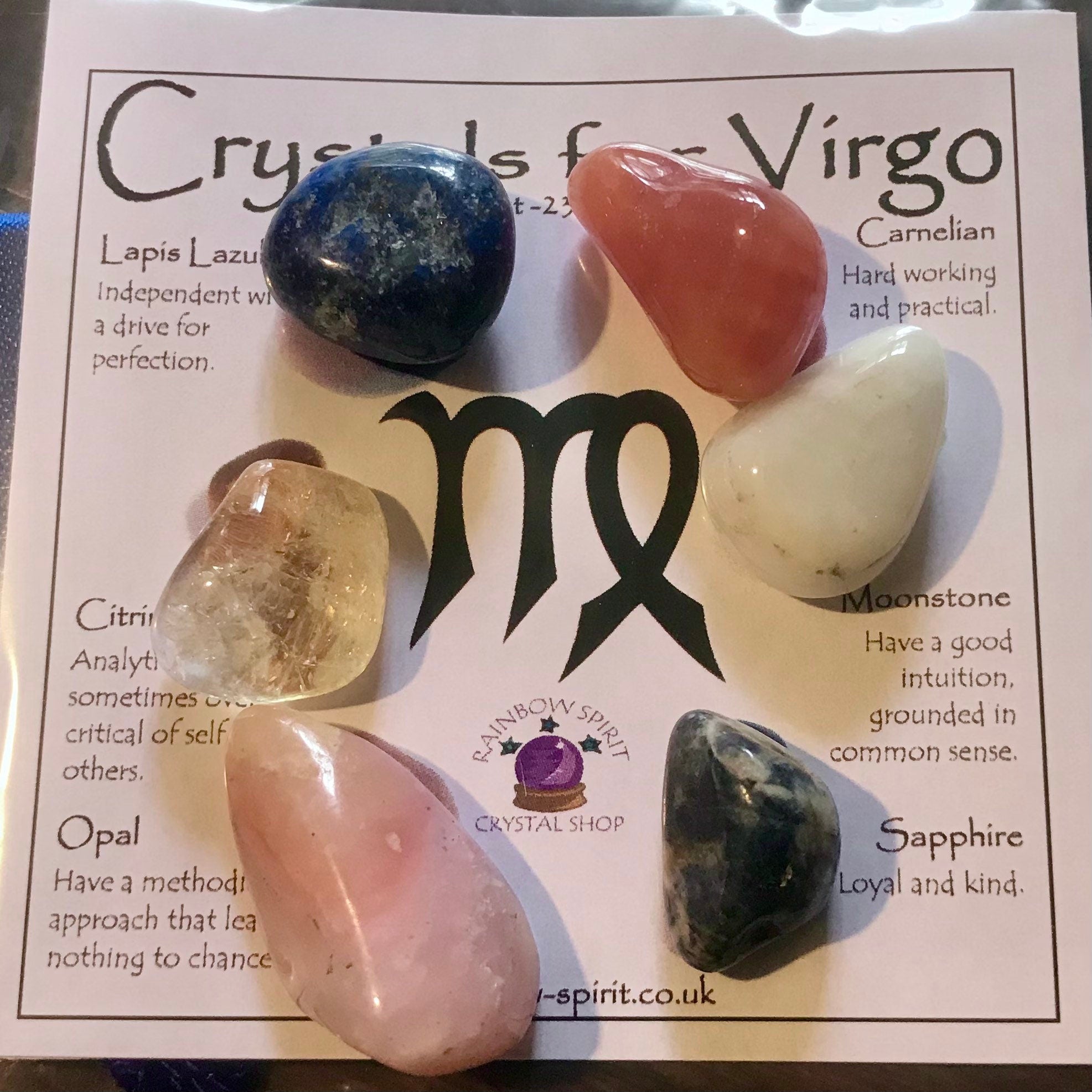 Virgo Birthstones Crystal Set